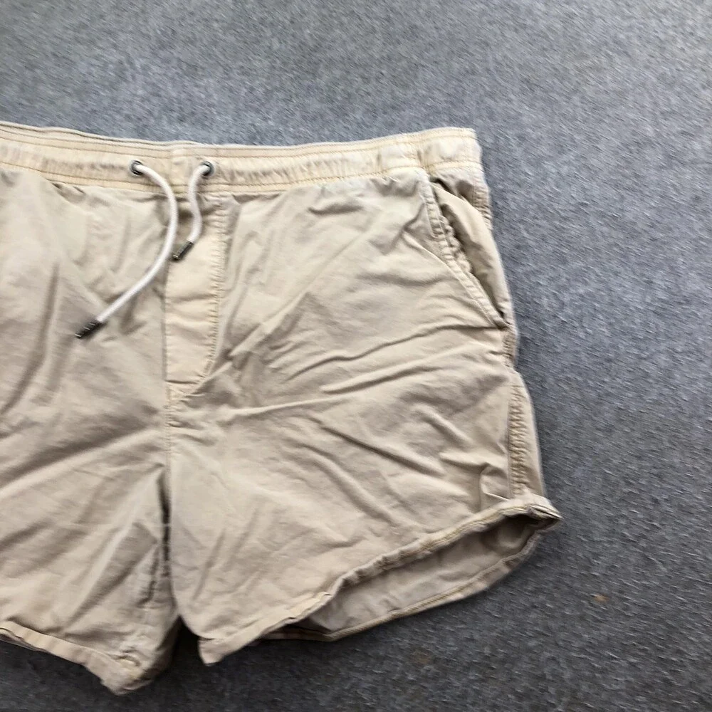 American Eagle Outfitters Shorts Mens XL Beige Chino Elastic Waist 7 Inseam
